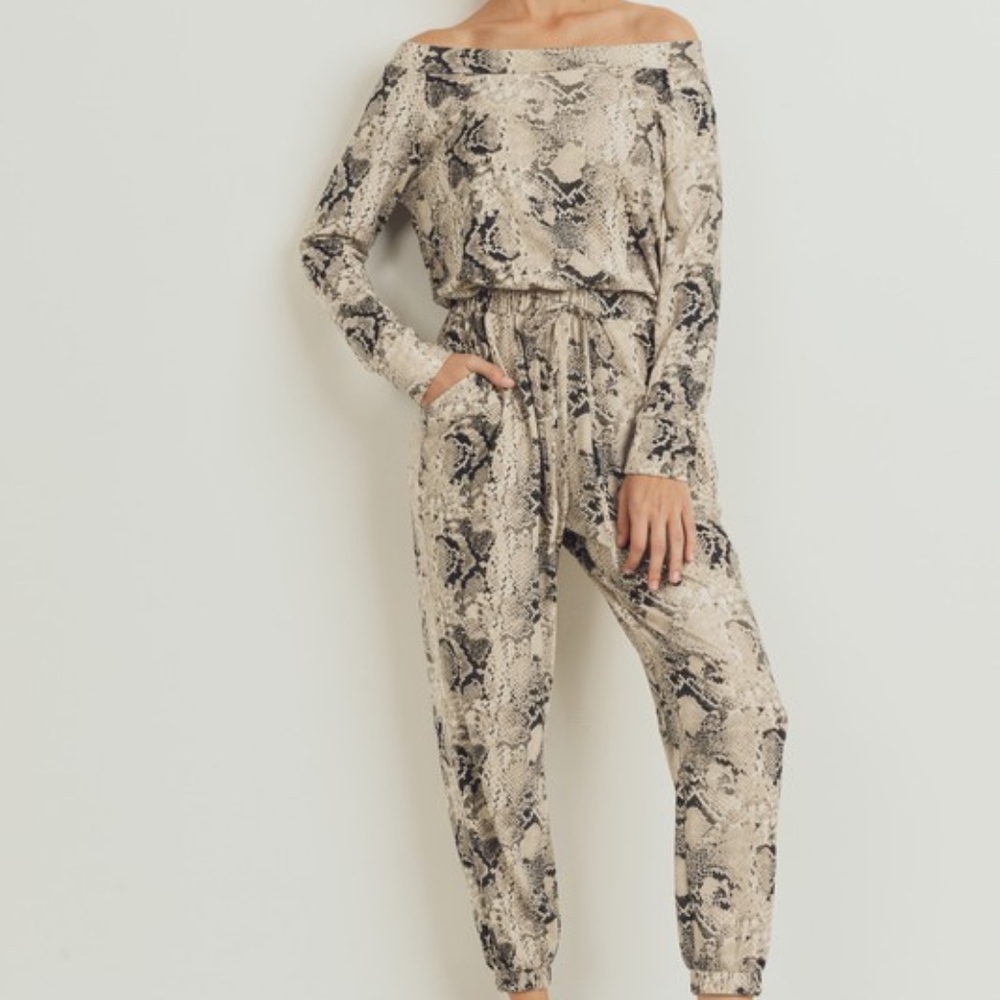 New Arrival STYLISH SNAKE SKIN ROMPER